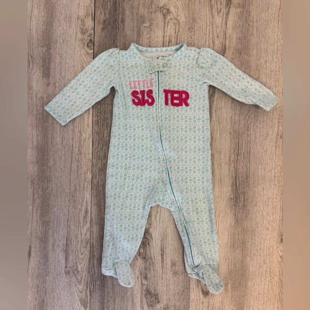 Child of Mine little sister  Blue and Pink Footie